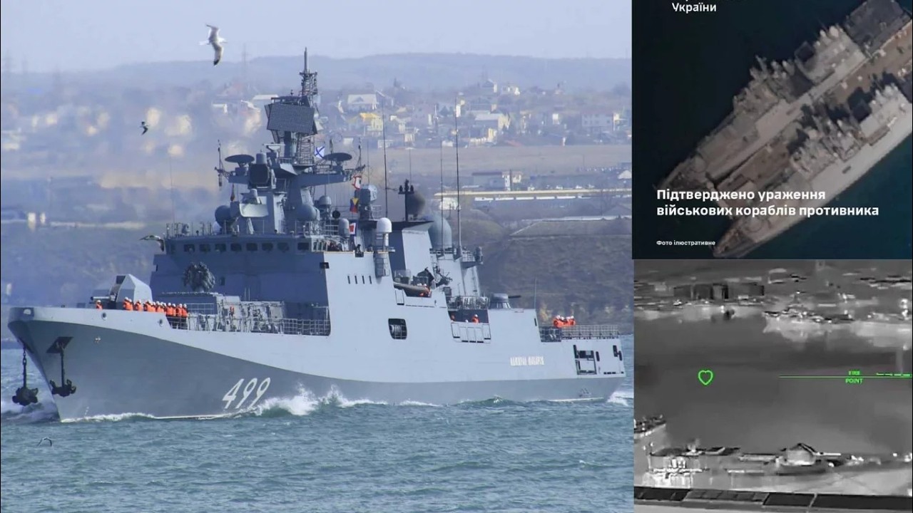 Ukraine Strikes Admiral Makarov Frigate in Novorossiysk &ndash; Kalibr Hit by Drones