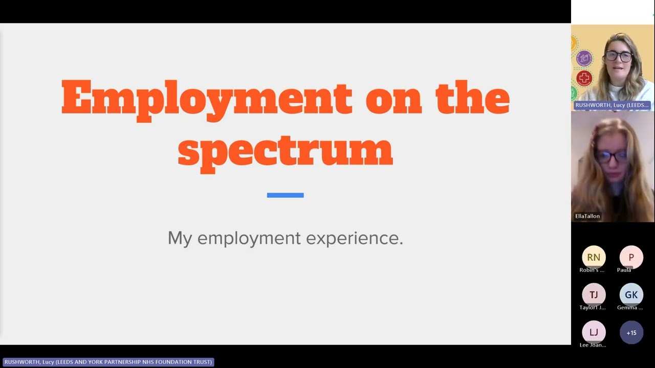 WY neurodiversity NED talks December Ella Tallon employment as an autistic person