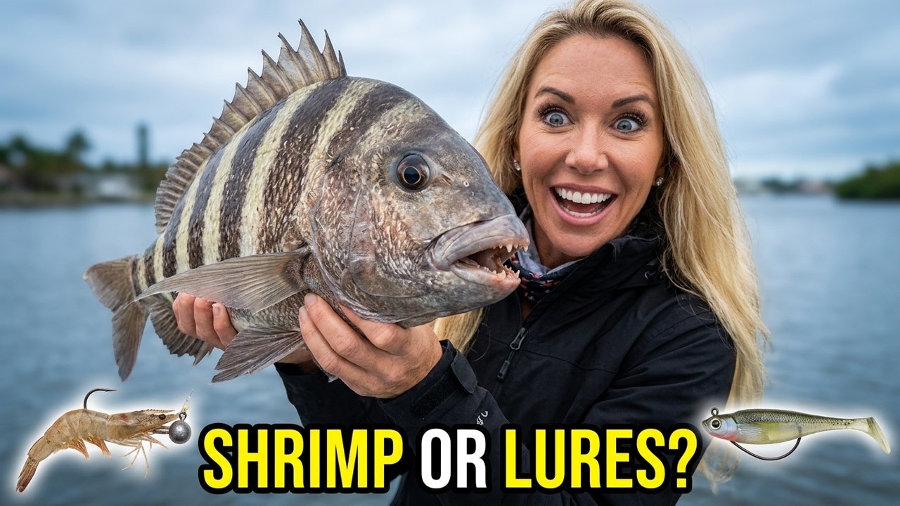 LIVE Shrimp vs Tiny Lures | Inshore Winter Florida Fishing