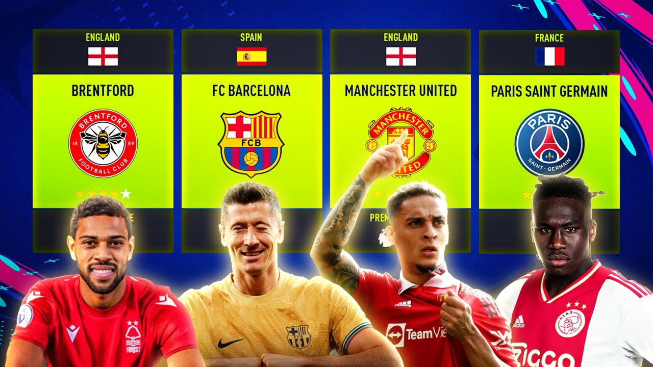 12 ЛУЧШИХ КОМАНД, КОТОРЫЕ ВАМ НУЖНО ИСПОЛЬЗОВАТЬ В РЕЖИМЕ КАРЬЕРЫ FIFA 23!!