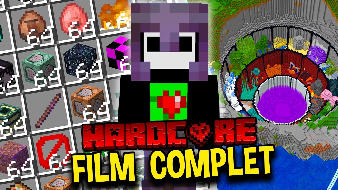 J'ai SURV&Eacute;CU 1000 JOURS en Hardcore sur Minecraft [Film Complet]