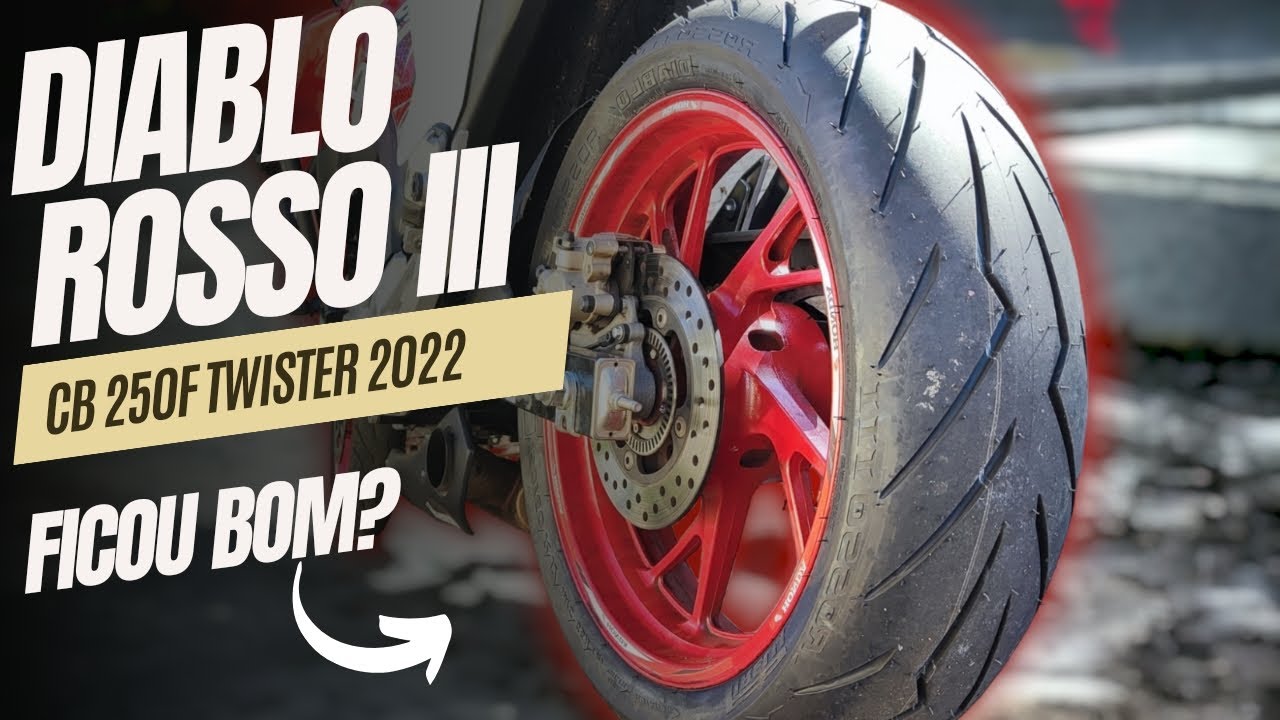 Coloquei Pneu Diablo Rosso 3 Na Twister 2022 !