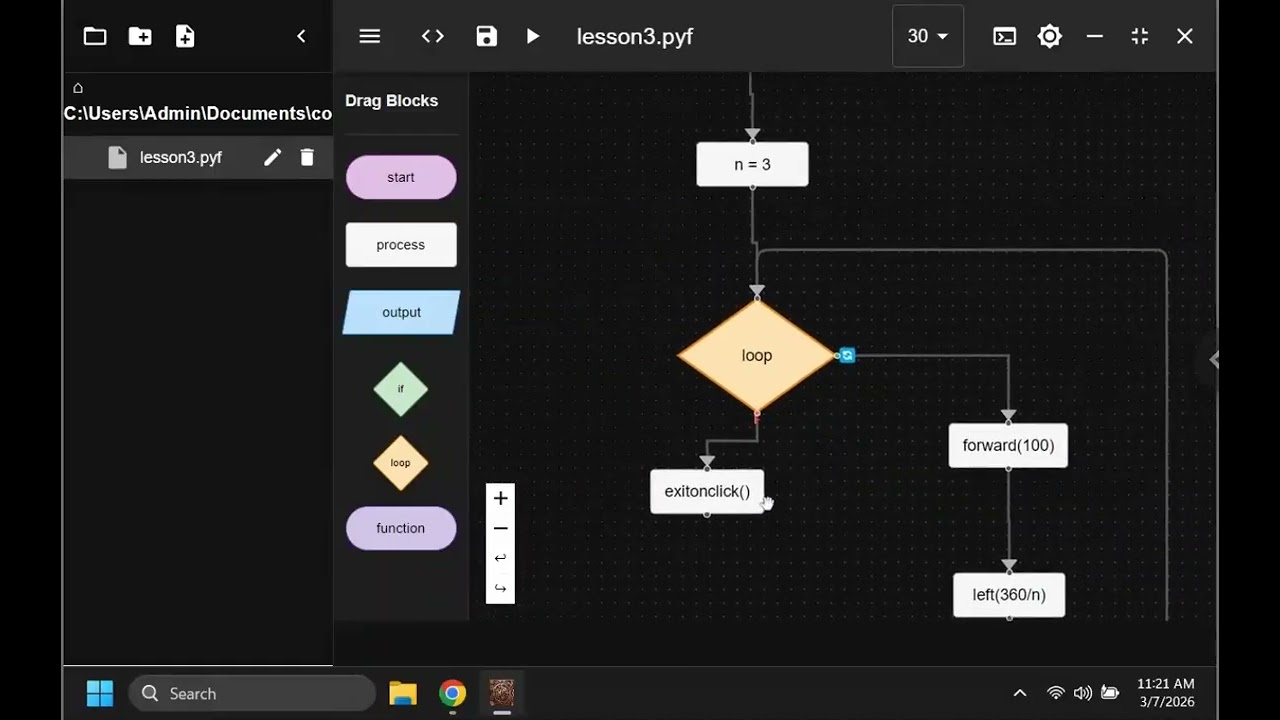 Flowchart-Blockly-Python 03