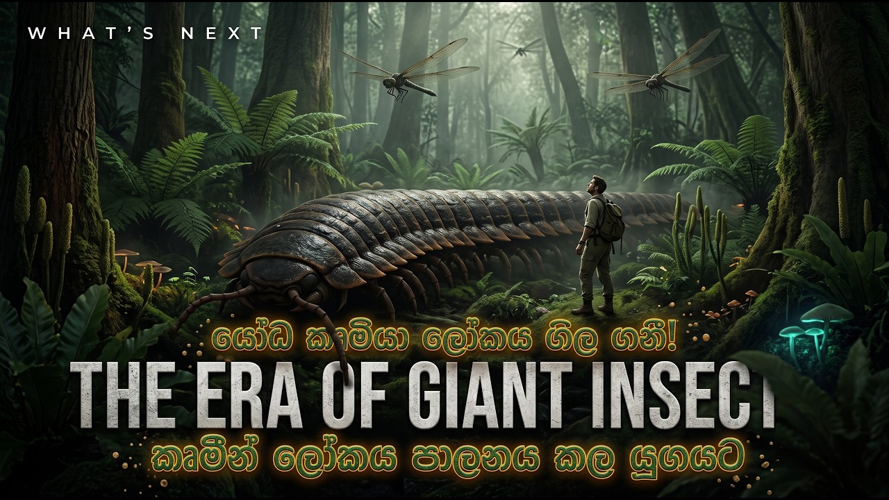 අඩි 9ක් දිග යෝධ පත්තෑයාගේ යුගය | The Era of Giant Arthropleura #sinhalascience #GiantInsects