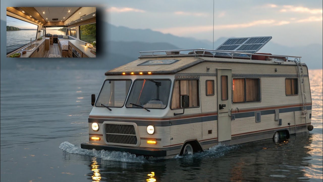 Floating Camper Van Boat 2025 | The Ultimate Amphibious RV for Land & Water Adventures