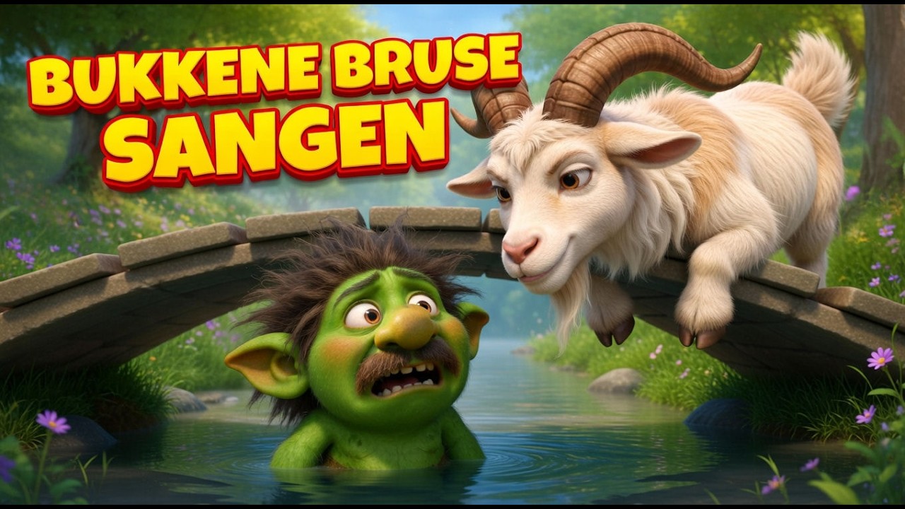 De tre bukkene Bruse sangen  | Norske barnesanger  | Eventyrsang med Tittei