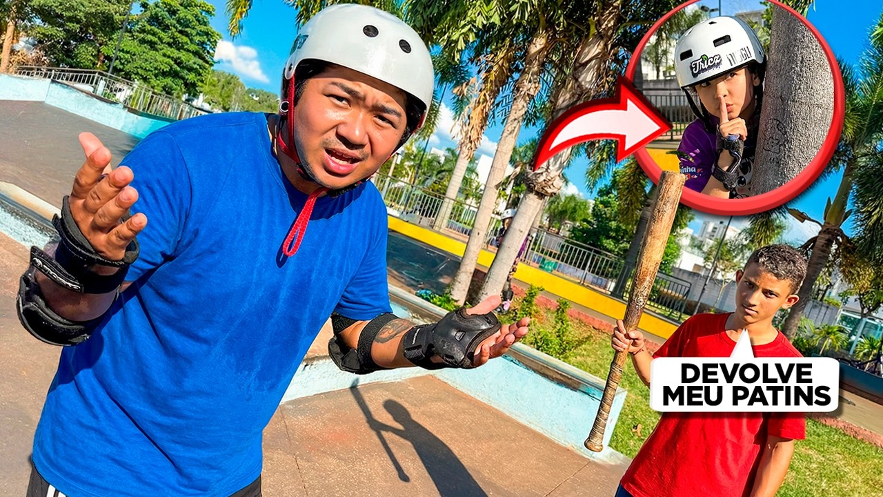TROLEI MEU PAI ACHOU QUE O PATINS ERA DELE… MAS NÃO ERA! 🤯🤣