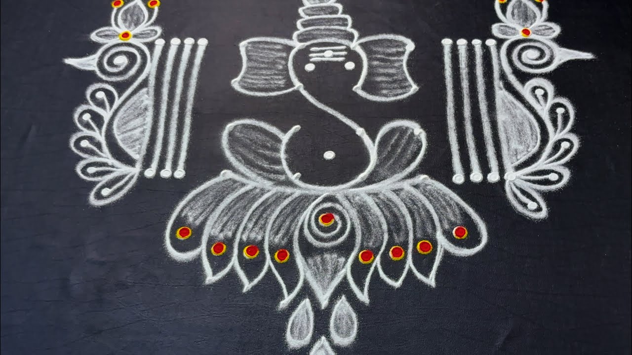 Special vinayagar kolam 