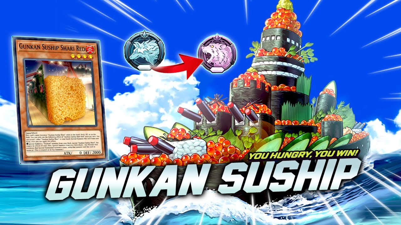 PLATINUM TO DIAMOND with NEW GUNKAN SUSHIP - Anti FLOODGATE Deck Version! [Master Duel]