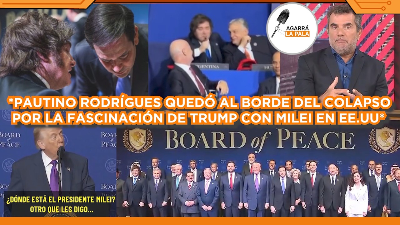 PAUTINO RODRÍGUES COLAPSÓ POR ADMIRACIÓN DE TRUMP A MILEI EN ESTADOS UNIDOS TRAS EL CONSEJO DE PAZ