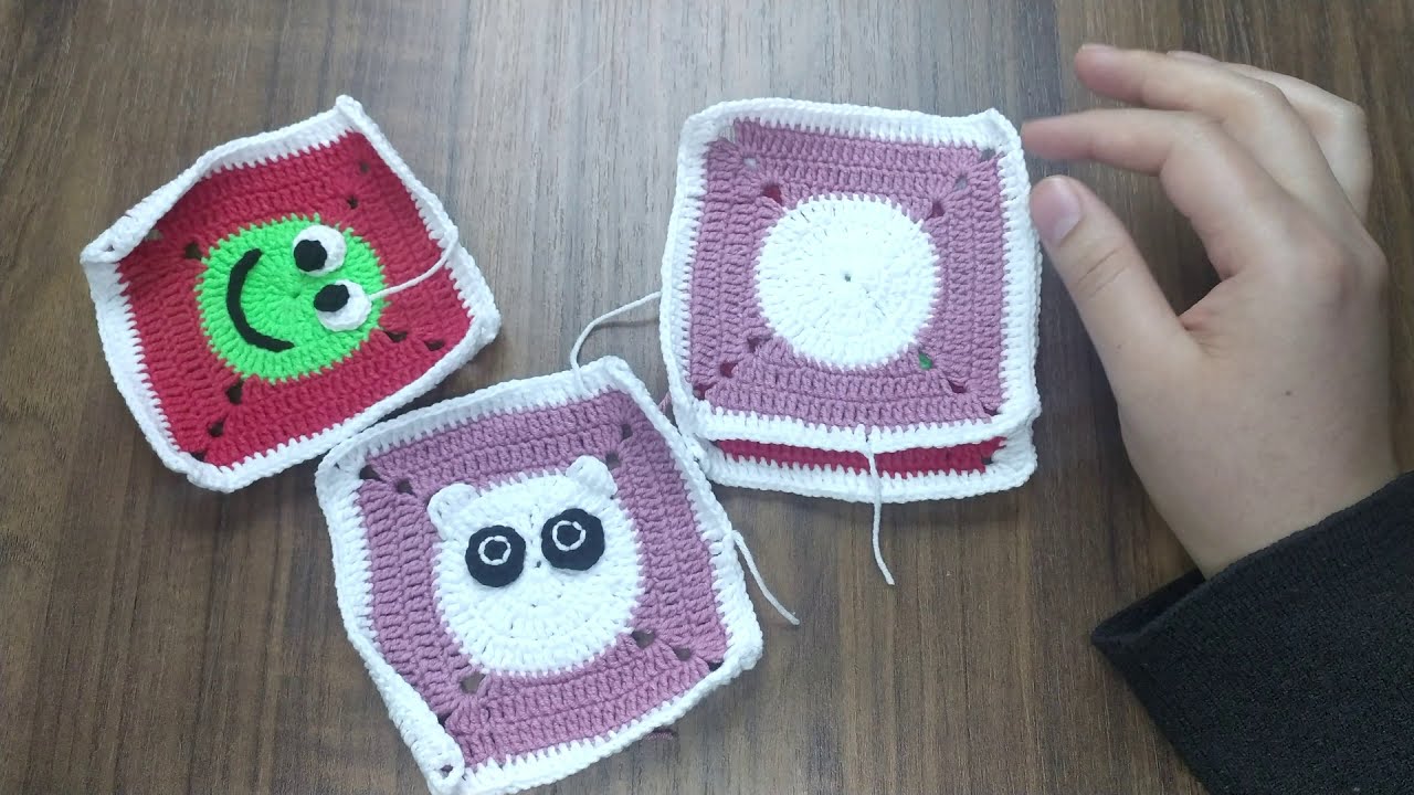 KURBAĞA MOTİF VE PANDA MOTİF (Hayvan figürlü battaniyenin motiflerini anlatıyorum 2 )