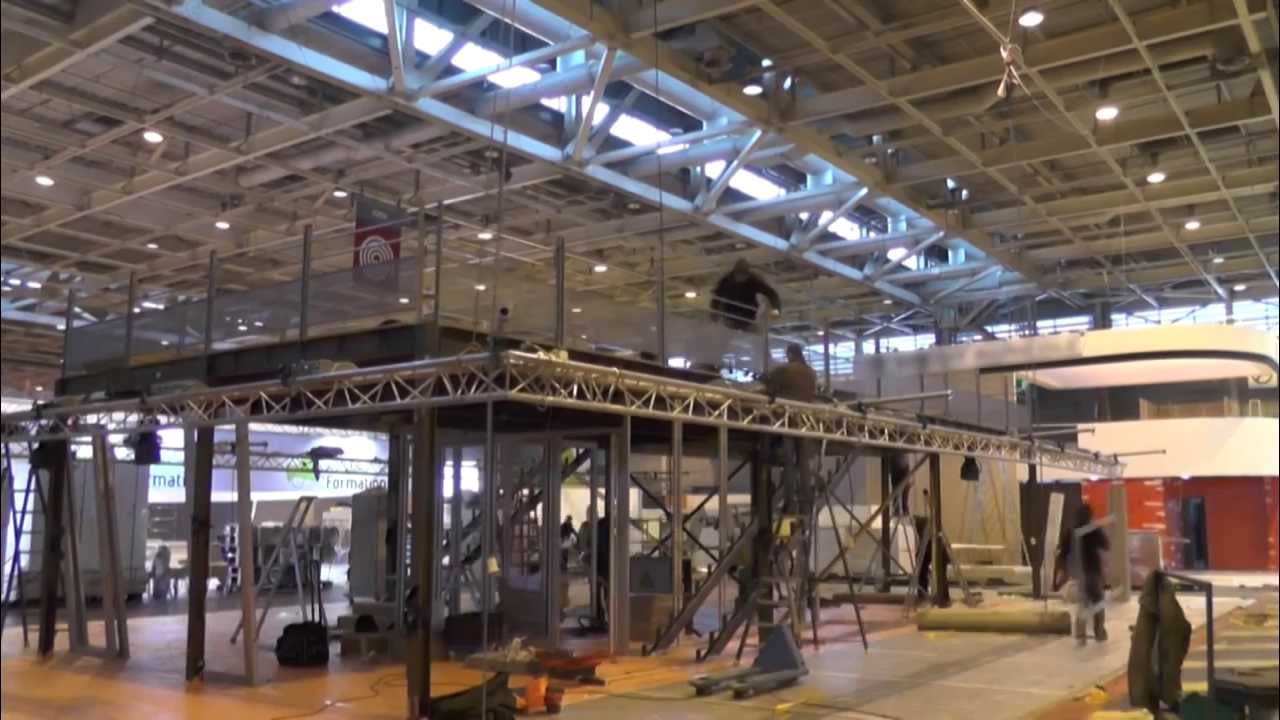 Montage d'un stand en vitesse accélérée - Salon de l'agriculture -  Schwind&hammer 2014