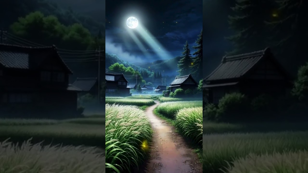 Discover the MAGIC of Moonlit Fireflies in Anime Countryside