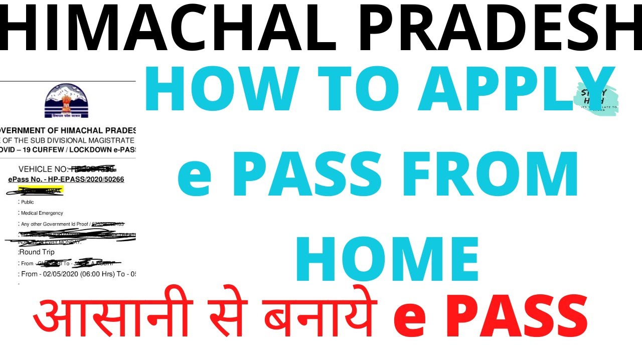 How to APPLY e PASS ONLINE ||HIMACHAL PRADESH ||EASY WAY ||