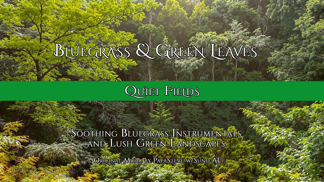 Quiet Fields | Bluegrass & Green Leaves 4K Nature Instrumental