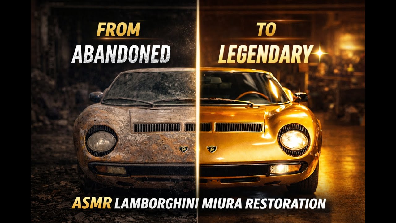From Scrap to Supercar – Lamborghini Miura ASMR Restoration