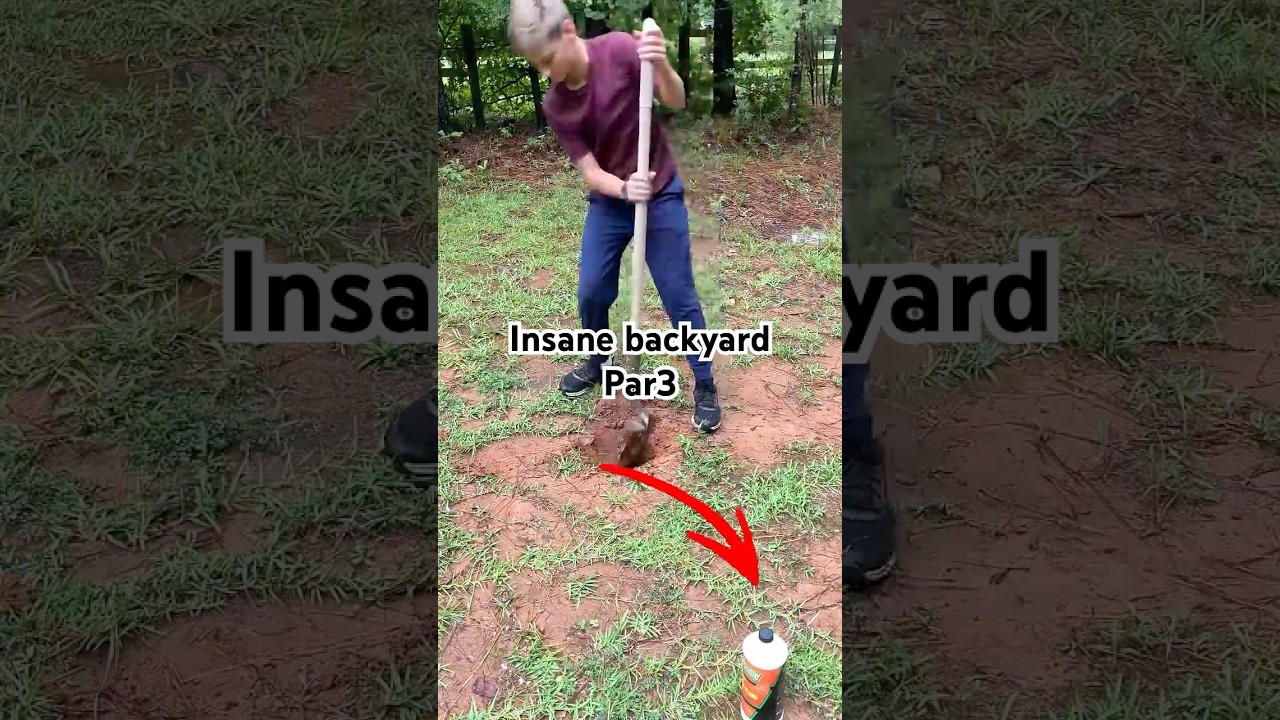 I made a Par 3!!! #golf #diy #challenge