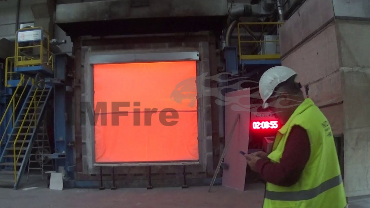 E240 Fire Curtain Test: 1200 Degrees