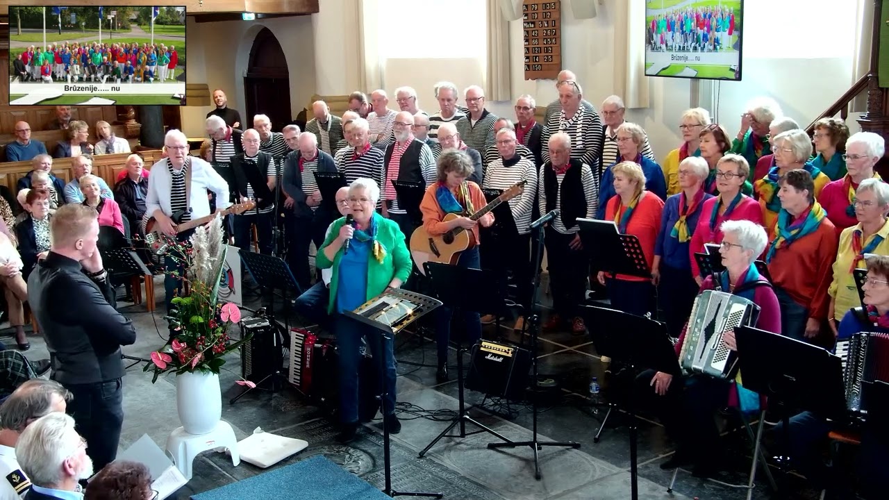 Jubileumconcert Brûzenije en De Warringers 5 november 2023. Hobbe van Baerdtkerk Joure.