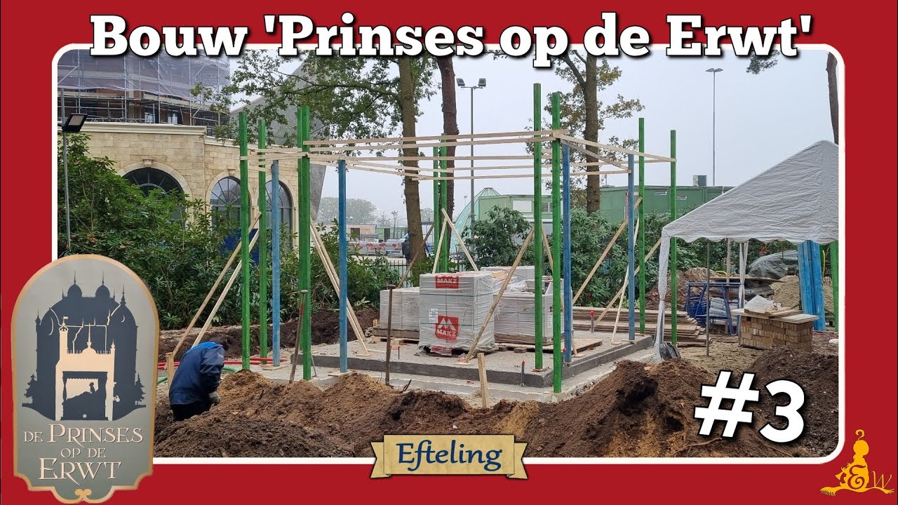 [#Efteling] ⚒️ Bouw sprookje 'Prinses op de Erwt' 2024 #3