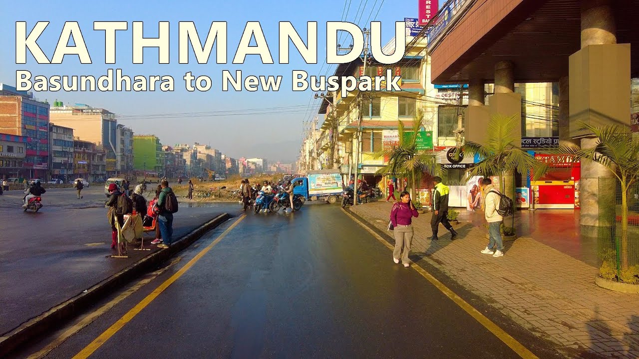 Kathmandu City Ride 2026 Basundhara to New Buspark, Gongabu 4K