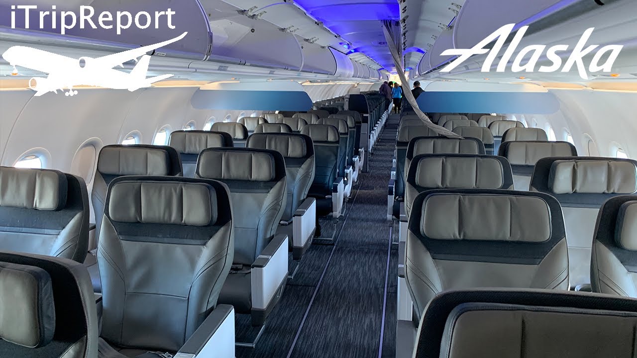 NEW INTERIOR Alaska A321NEO First Class Review