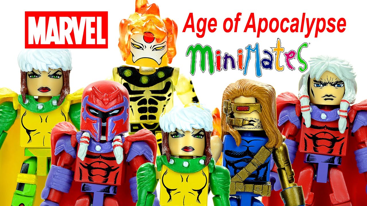 Marvel Minimates X-Men: Age of Apocalypse NYCC Exclusive w/ Magneto Rogue Cyclops & Sunfire