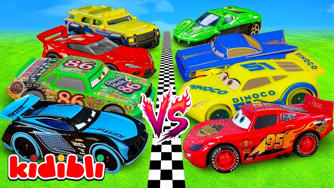 Hot Wheels & Arabalar Cars Yarış Şampiyonası 🚗 Kim Kazanacak? Oyuncak Yarışı Çocuklar İçin | Kidibli