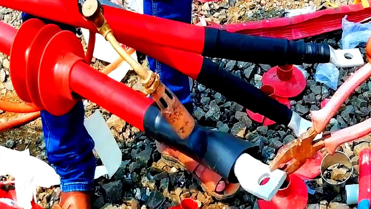Cable Termination 33kV Heat Shrink XLPE Cable Termination ३३केव्ही केबल टर्मिनेशन Complete Procedure