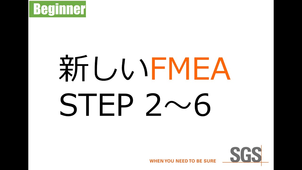 【Beginner】AIAG VDA FMEA  Step 2 - 6