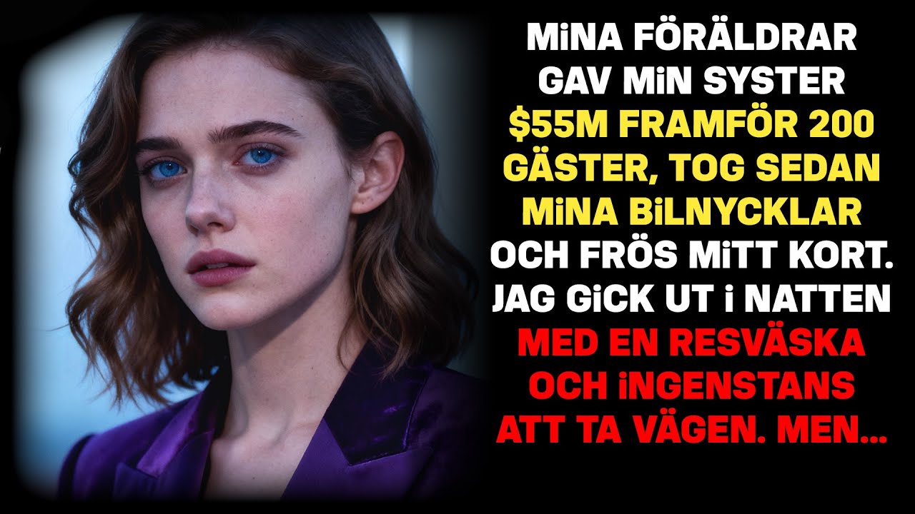 Föräldrarna gav syrran 55 milj $ och bad mig dra med en resväska