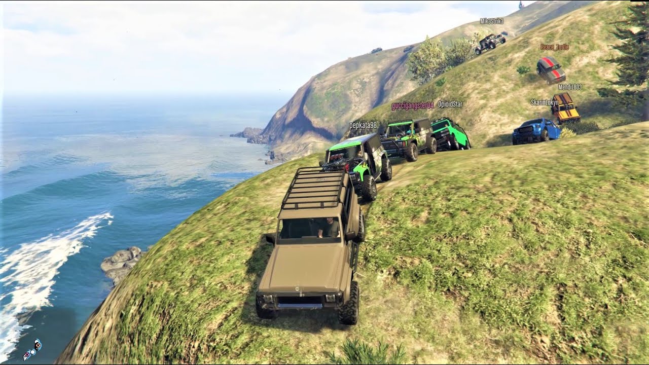 Offroad trip around the whole map - part 3/3 - best views and vibes (GTA Online)