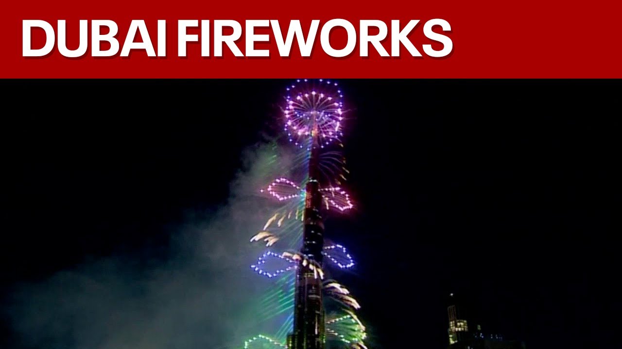 New Year's Eve fireworks in Dubai, UAE