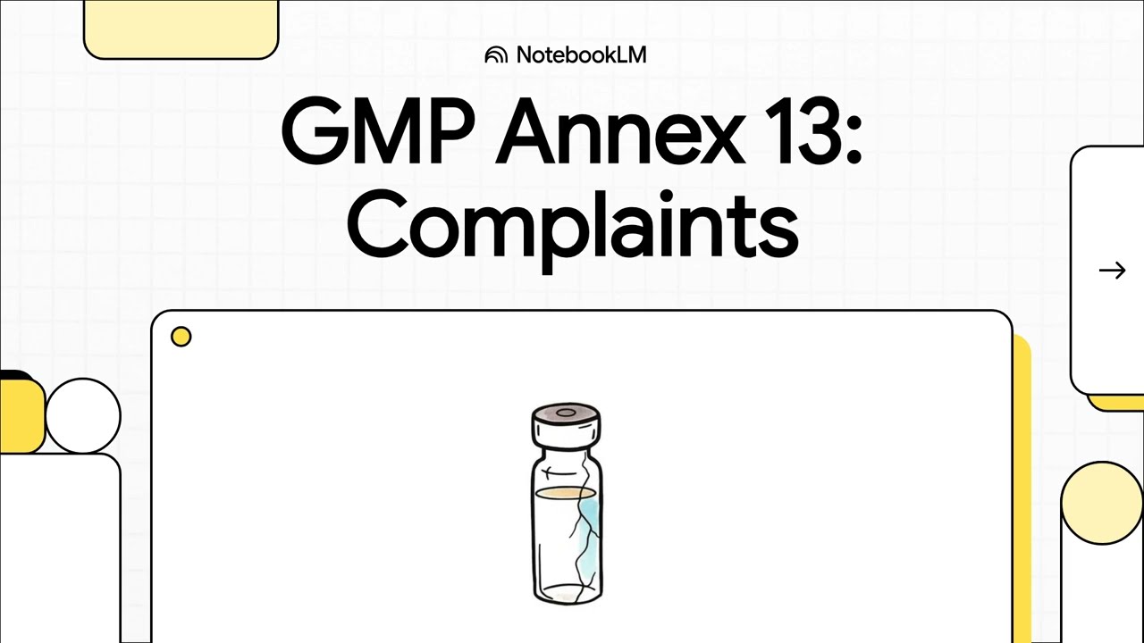 Module 3: GMP Annex 13 – Complaints