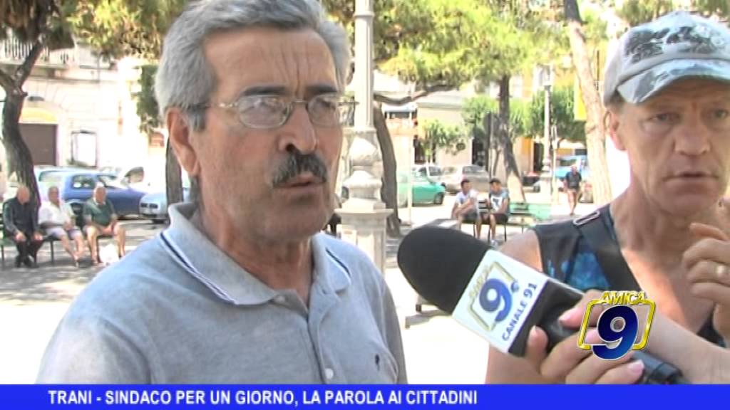 TRANI | Sindaco per un giorno, la parola ai cittadini