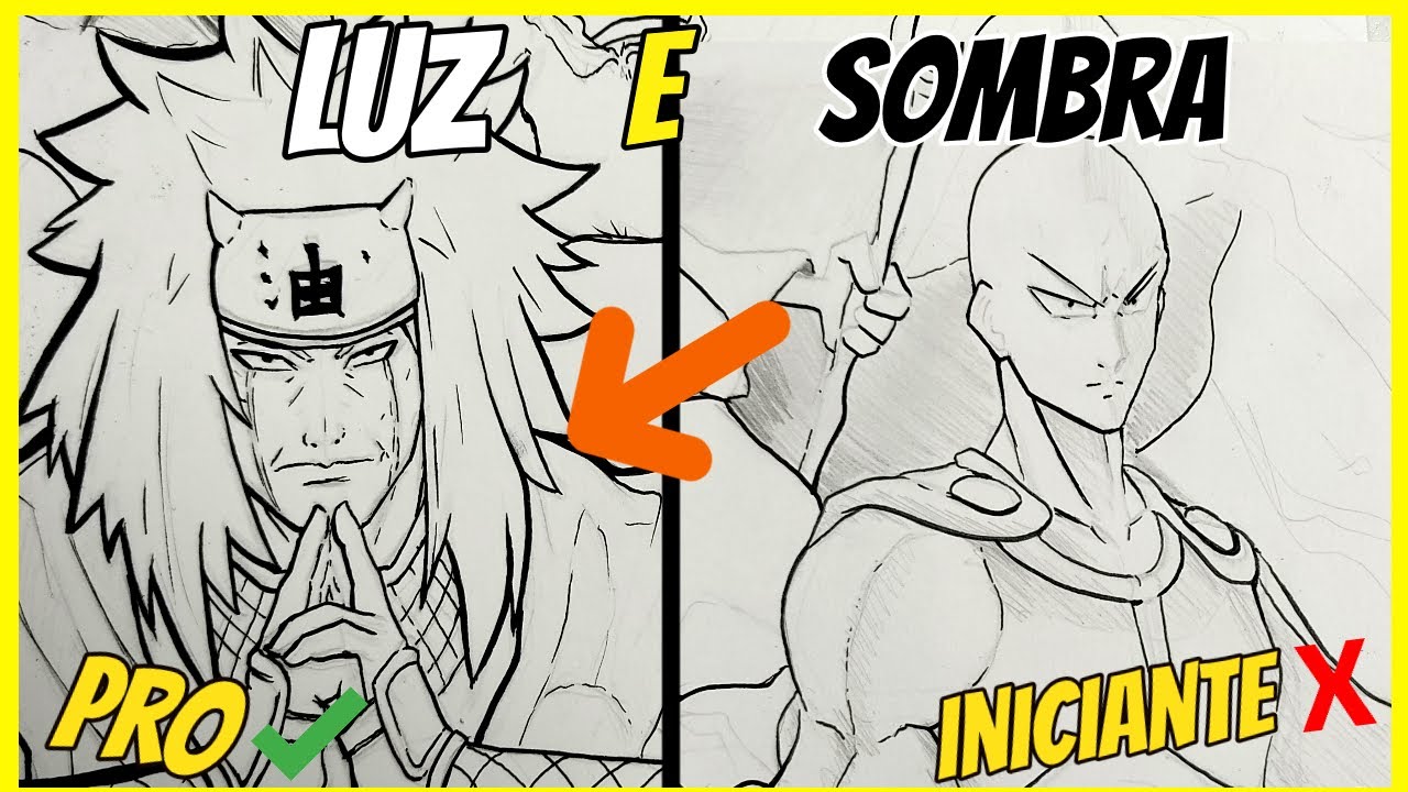 Como usar   A LUZ  E SOMBRA  para desenhar animes melhor! (AVALIANDO DESENHOS)