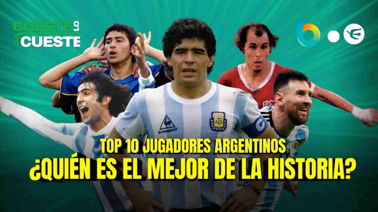 TOP 10: Mejores Jugadores Argentinos de los últimos 50 años | ¿Messi o Maradona? El ranking final