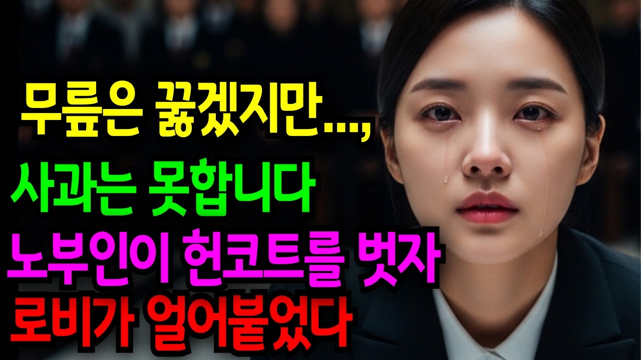 부모도 없고 배경도 없는 여자의 자존심..오늘도 버텼어요, 라고 말하던 여자의 반전