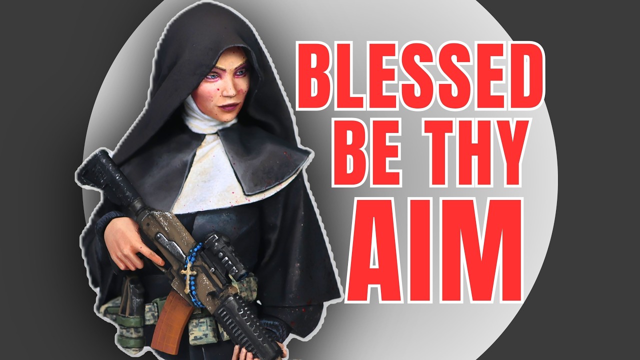 Painting a Nun With a Gun! Scale Model Figure Painting Tutorial
