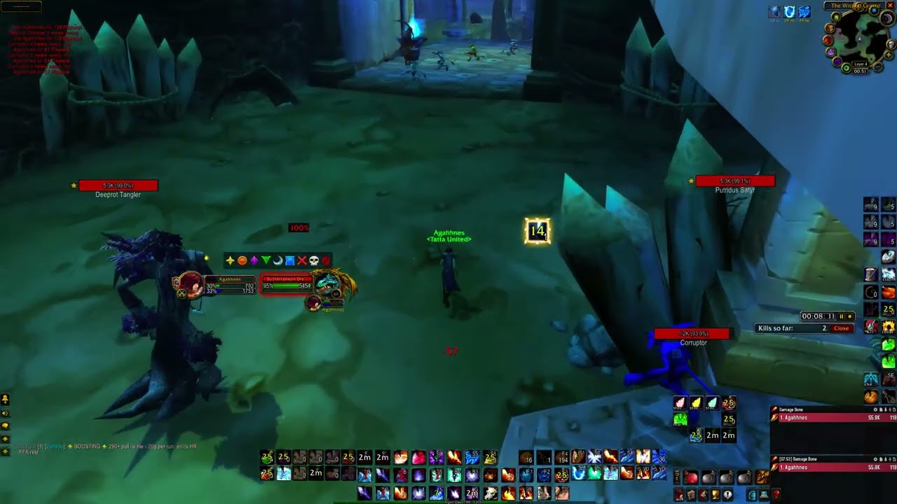 WoW Fresh Classic Mage Solo Maraudon: 250+ Mob 1 Pull | Level 60 | 200g/hr (No Speed Buff!)