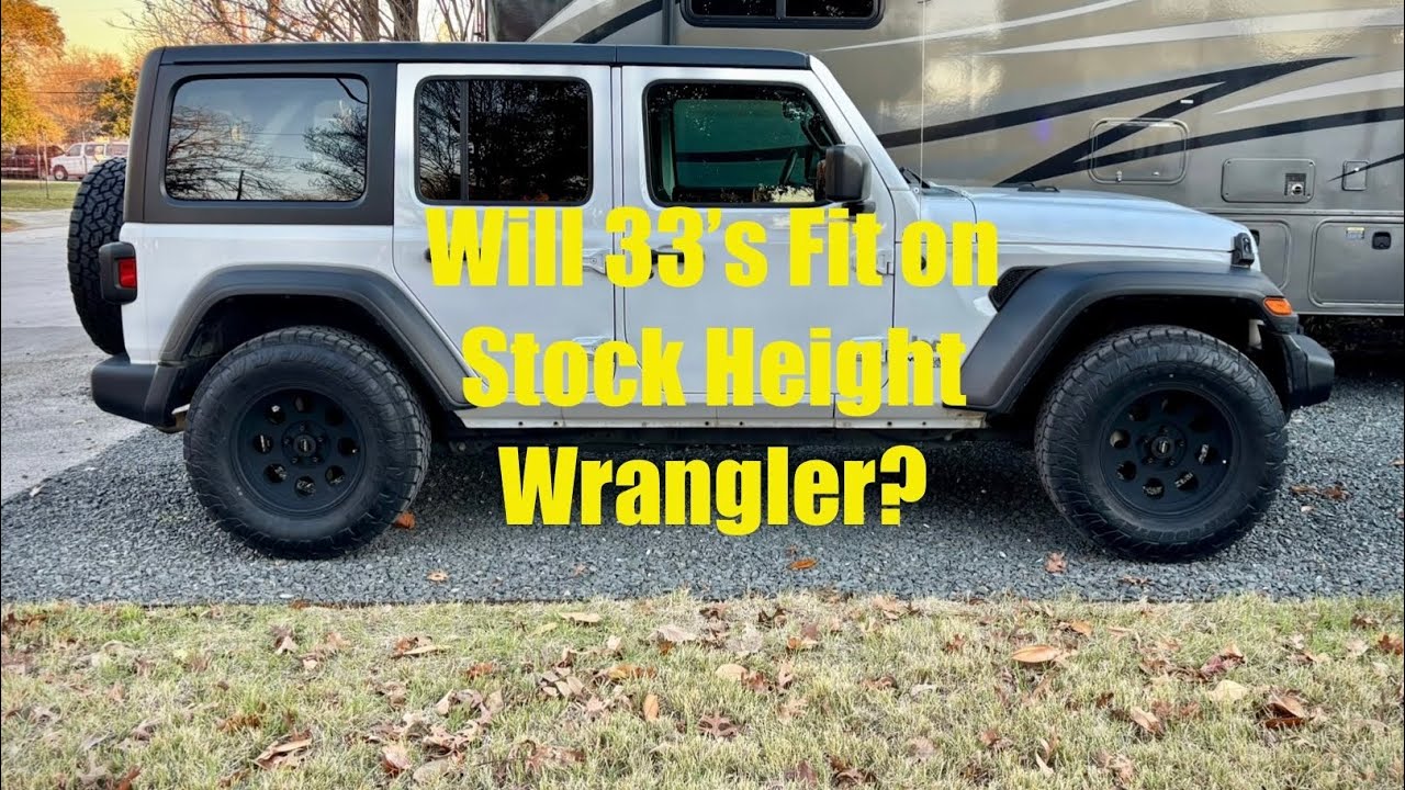 Stock Height Jeep Wrangler JL on 33&rdquo; Tires | Before & After