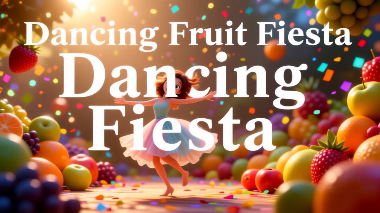 Learn the Dance! 🍎🎶 Dancing Fruit Fiesta 🎵 | Official Music Video | Nursery Rhymes & Kids Songs