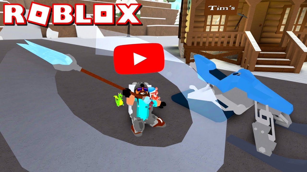 EXCLUSIVE YOUTUBER RANK + 275 ROBUX ICE SPEAR!! | ROBLOX SNOW SHOVELING SIMULATOR
