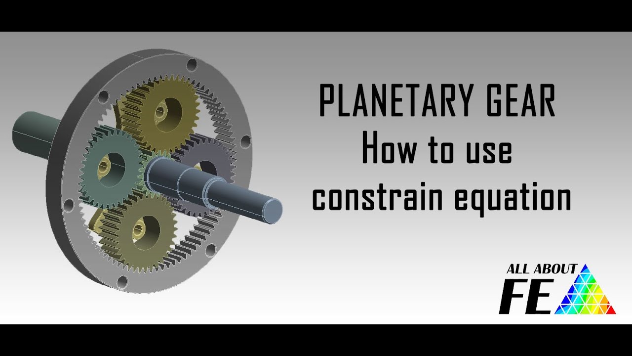 Ansys tutorial - How to calculate the planetary gear ratio using 