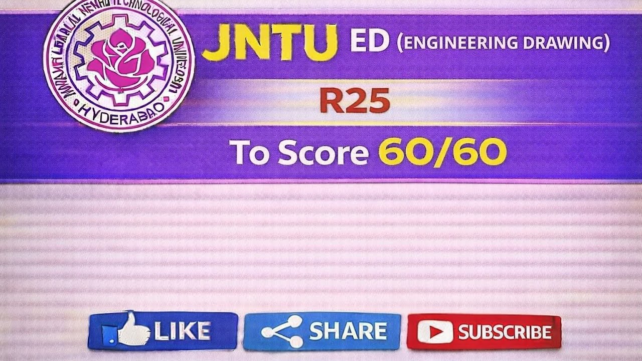 ED (Engineering drawing) R25 important topics 🔥| 60/60 strategy | Exam oriented 