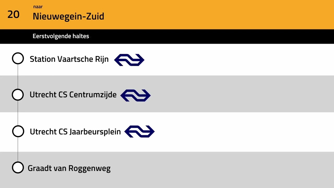 Omroepen Lijn 20 U-OV Utrecht: P+R Science Park - Nieuwegein-Zuid