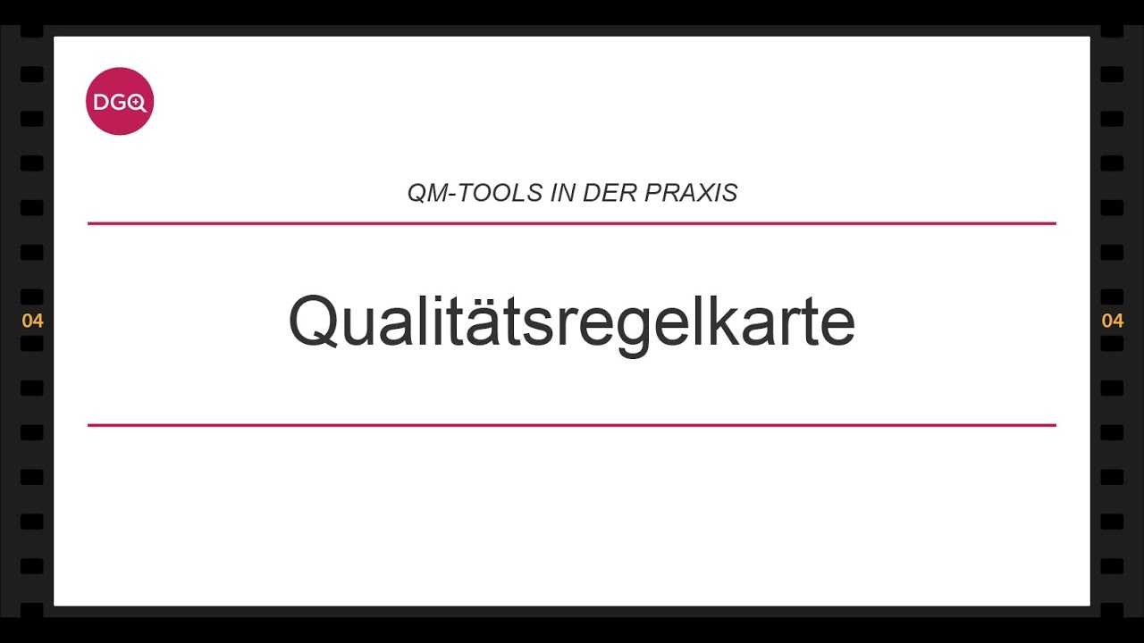 E-Training: QM-Tools für die Praxis: Qualitätsregelkarte