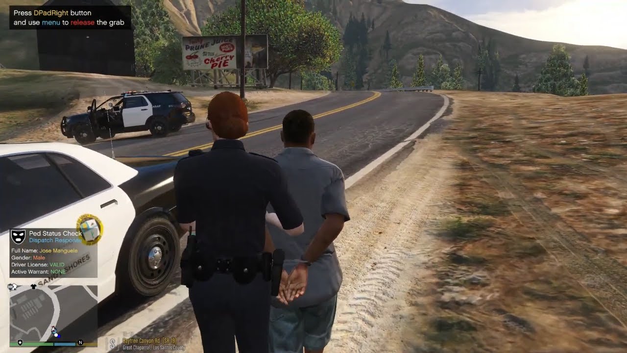 Gta 5 LSPDFR Vanilla LSPD Female Cop Officer City Patrol #gta5 #lspdfr