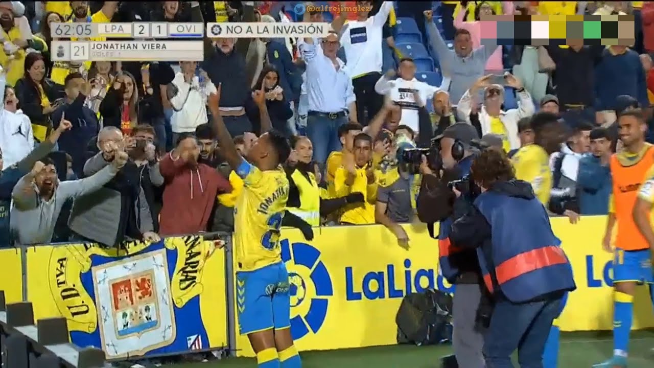 Golazo de Jonathan Viera en el UD Las Palmas 2 Real Oviedo 1 | #UDLasPalmas 2022