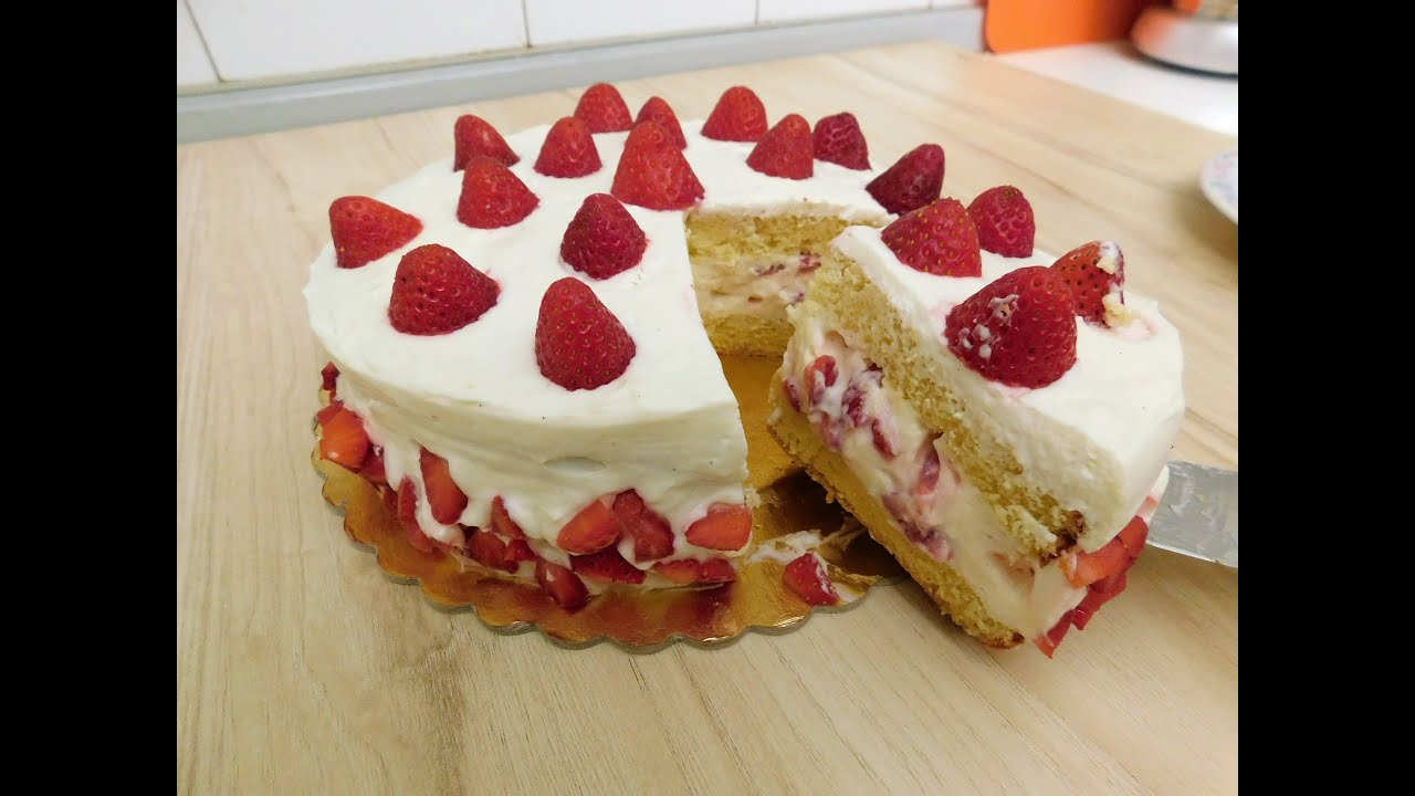 Клубничный торт 🍓